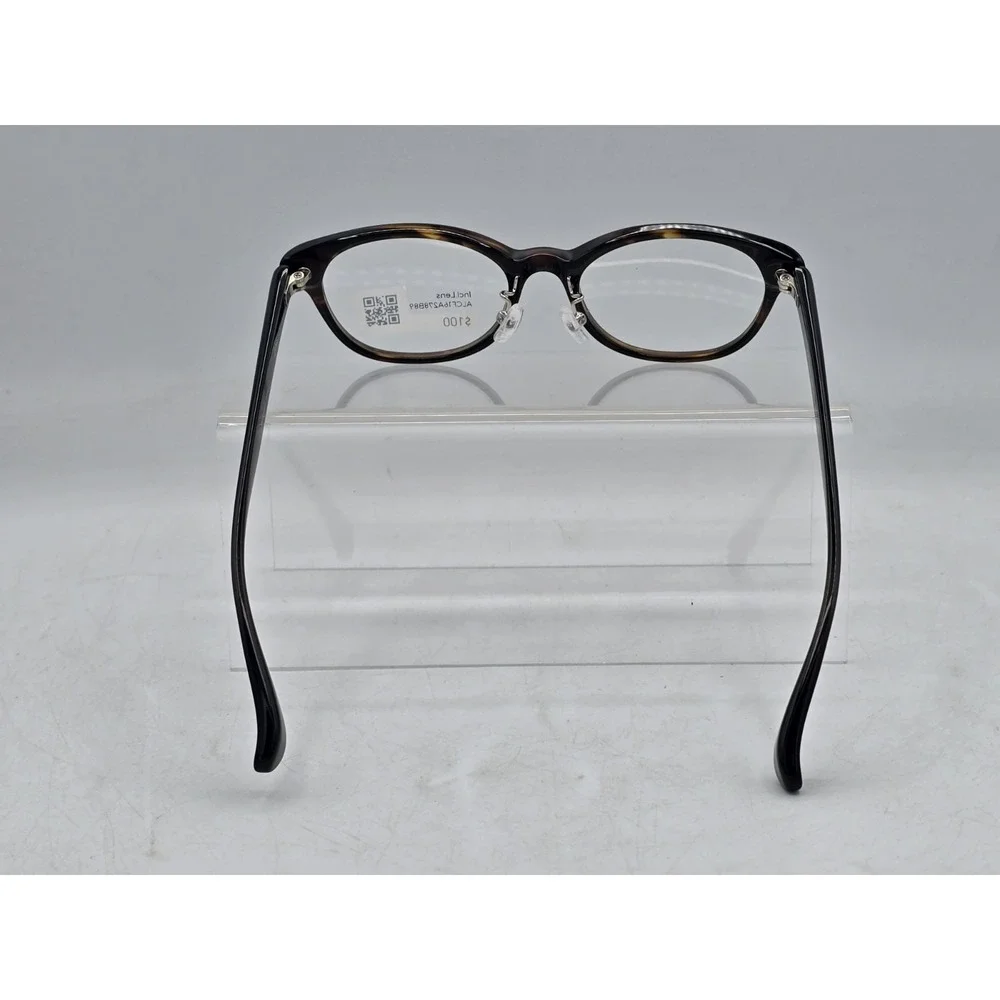 Jins Dark Tortoise Eyeglass Frames 49.4 - 16.6-140 - 37 ALCF16A278B89 SITS ASKEW
